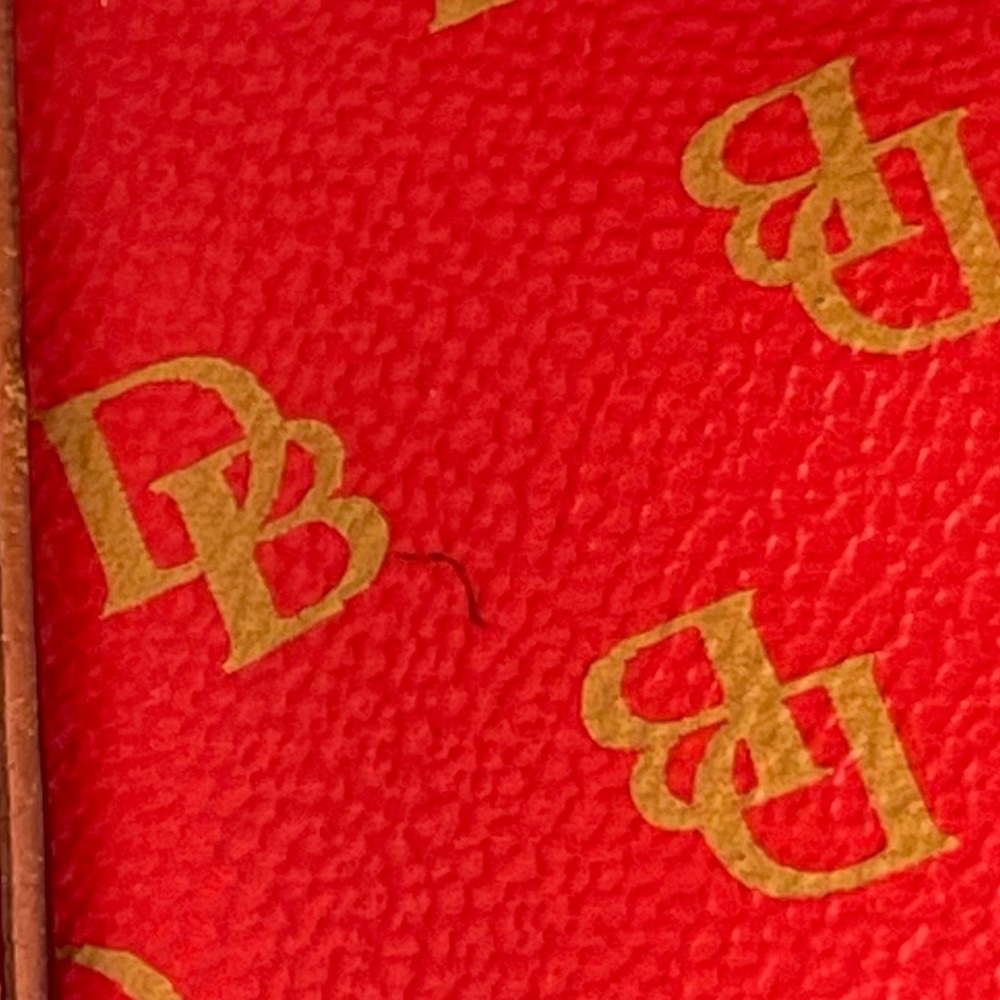 Dooney & Bourke Gretta Satchel Red Monogram Handbag - Picture 9 of 9